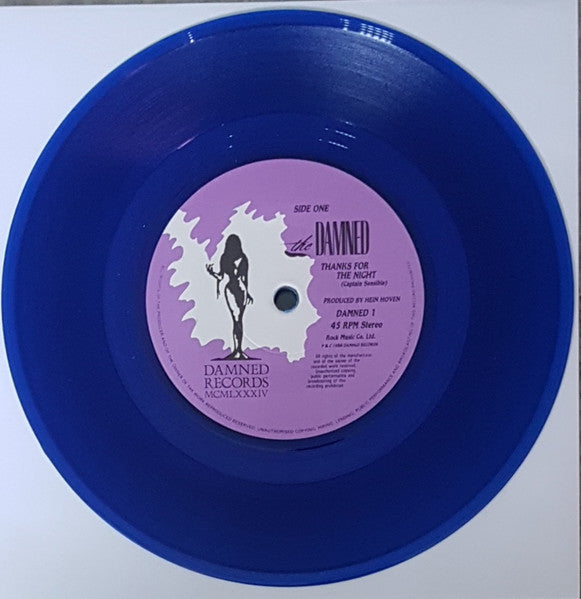 The Damned : Thanks For The Night (7", Ltd, Blu)