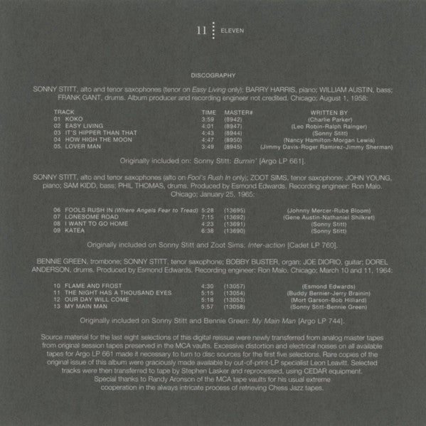 Sonny Stitt : How High The Moon (CD, Comp, RM)