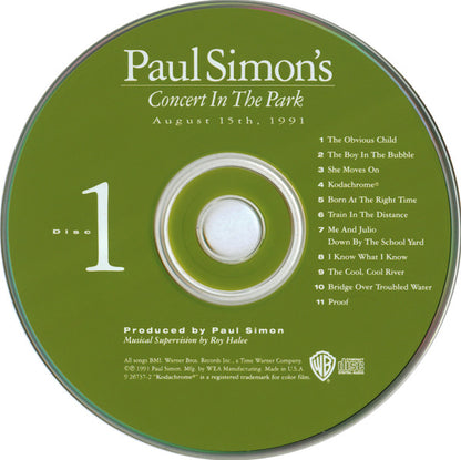Paul Simon : Paul Simon's Concert In The Park (2xCD, Album)
