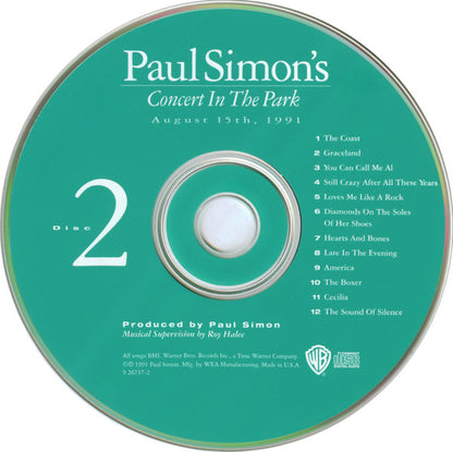 Paul Simon : Paul Simon's Concert In The Park (2xCD, Album)