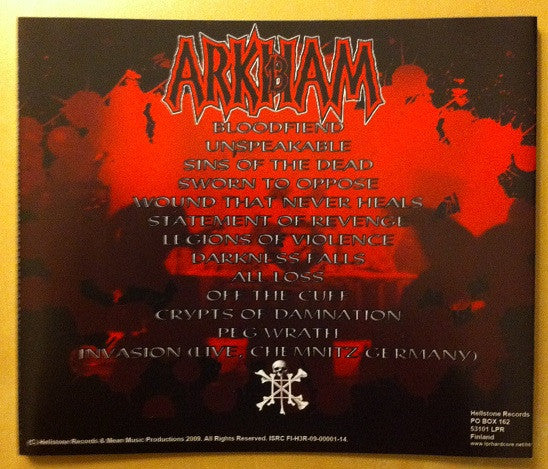 Arkham 13 : Bloodfiend (CD, Album)