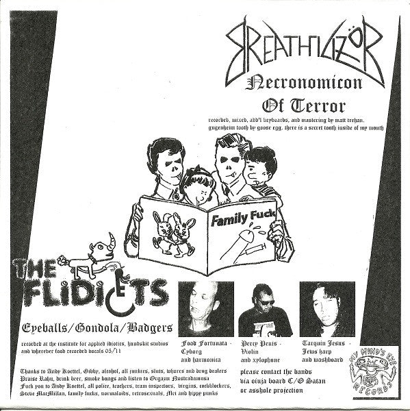 Breathilizör* / The Flidiots : Breathilizör / The Flidiots (7")