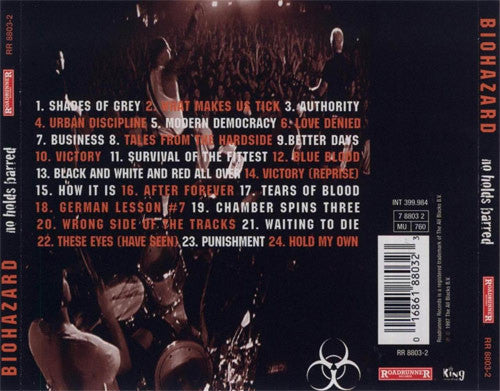 Biohazard : No Holds Barred - Live In Europe (CD, Album)