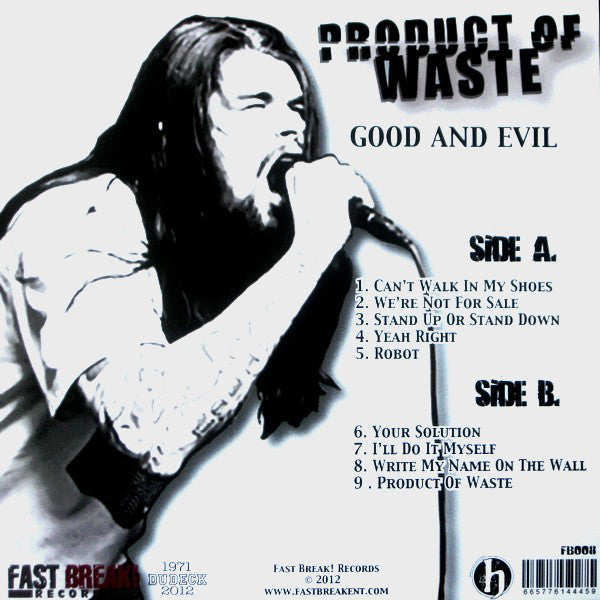 Product Of Waste : Good And Evil (7", Gre)