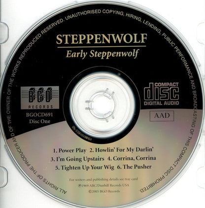 Steppenwolf : Early Steppenwolf / For Ladies Only (2xCD, Comp, RM)