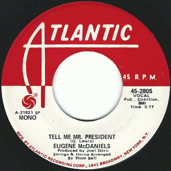 Eugene McDaniels : Tell Me Mr. President (7", Promo, SP)