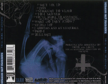 Mindless Self Indulgence : You'll Rebel To Anything (CD, Album, Enh, Exp)