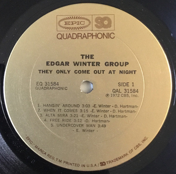 The Edgar Winter Group : They Only Come Out At Night (LP, Quad, Pit)