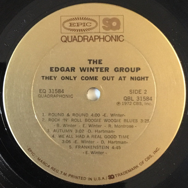 The Edgar Winter Group : They Only Come Out At Night (LP, Quad, Pit)