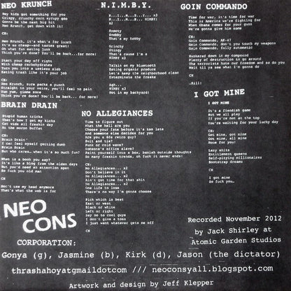 Neo Cons : Idiot Circus (7")