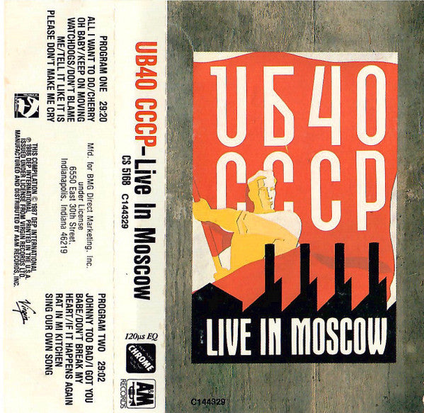 UB40 : CCCP (Live In Moscow) (Cass, Album, Club, BMG)