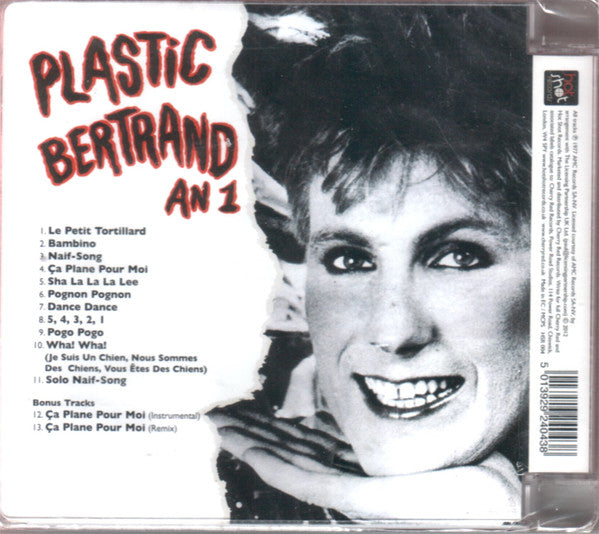 Plastic Bertrand : An 1 (CD, Album, RE, RM, Sup)