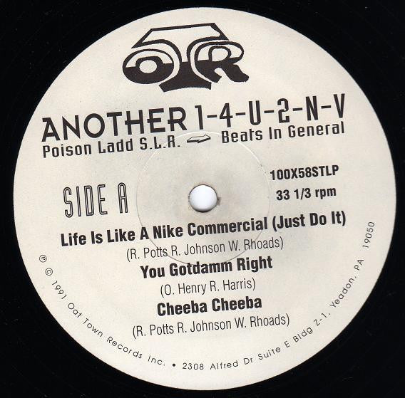 Poison Ladd S.L.R. / Beats In General : Another 1-4-U-2-N-V (12", MiniAlbum)