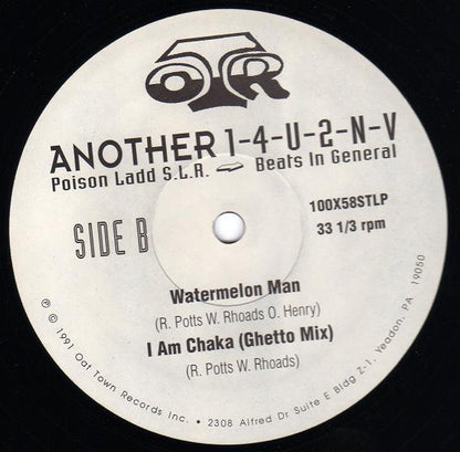 Poison Ladd S.L.R. / Beats In General : Another 1-4-U-2-N-V (12", MiniAlbum)