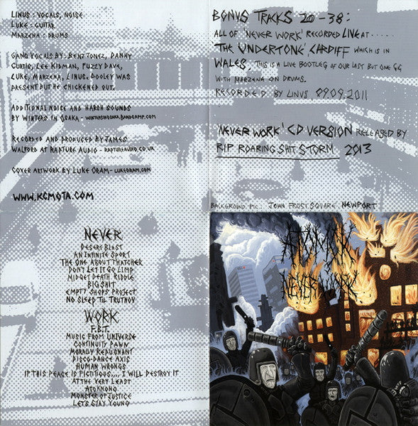 Atomçk : Never Work (CD, Album, Ltd)