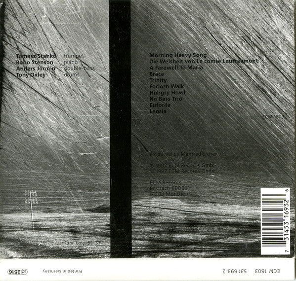 Tomasz Stanko* : Leosia (CD, Album, RP)