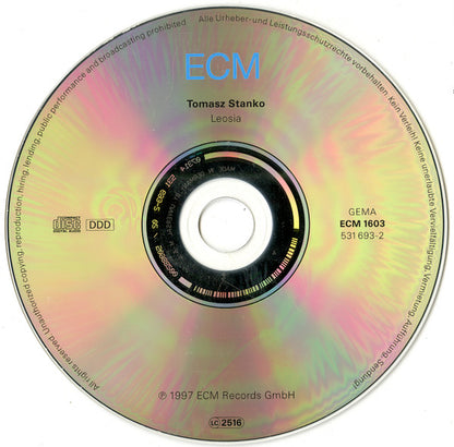 Tomasz Stanko* : Leosia (CD, Album, RP)