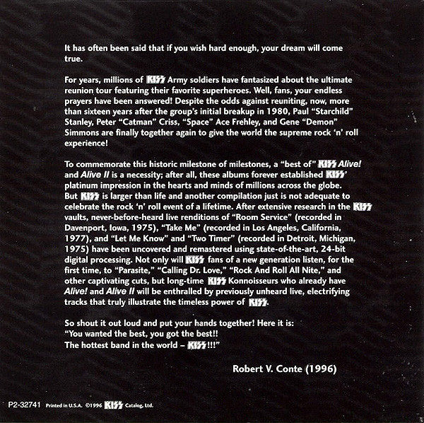 Kiss : You Wanted The Best, You Got The Best!! (CD, Comp, Club)