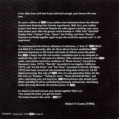 Kiss : You Wanted The Best, You Got The Best!! (CD, Comp, Club)
