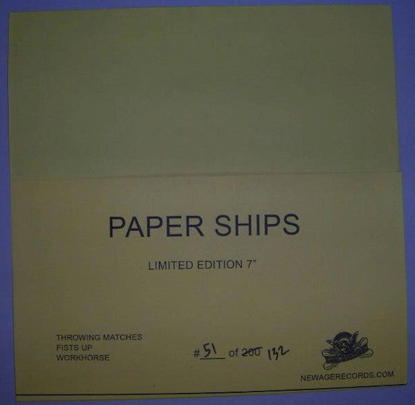 Last Of The Believers : Paper Ships (7", EP, Ltd, Num)