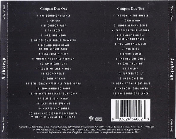 Paul Simon : The Paul Simon Anthology (2xCD, Comp, RP)