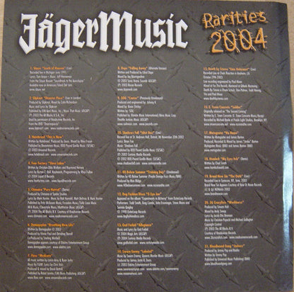 Various : JägerMusic Rarities 2004 (CD, Comp, Promo)