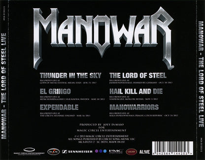 Manowar : The Lord Of Steel Live (CD, EP)
