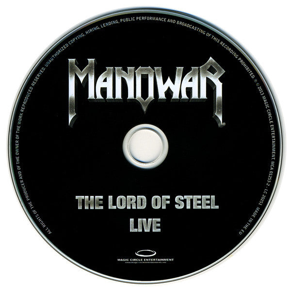 Manowar : The Lord Of Steel Live (CD, EP)