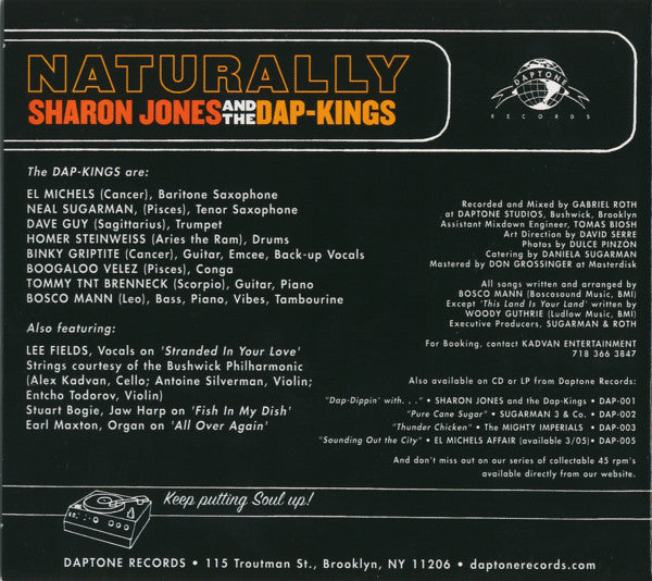 Sharon Jones And The Dap-Kings* : Naturally (CD, Album)