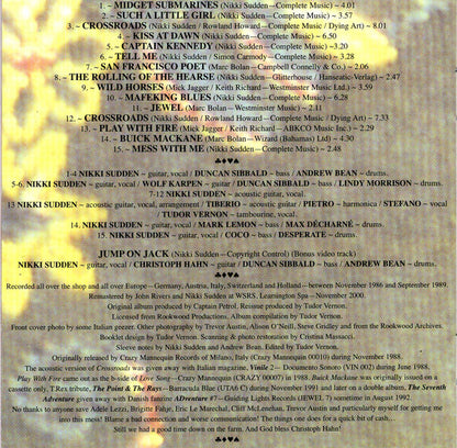 Nikki Sudden : Groove / Crown Of Thorns (CD, Album, Enh, RE, RM + CD, Album, RE, RM + Comp)