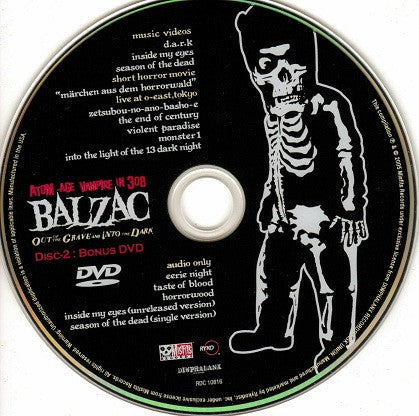 Balzac : Out Of The Grave And Into The Dark (CD, Album, Comp + DVD)