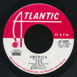 Yes : America (7", Single, Mono, Promo)
