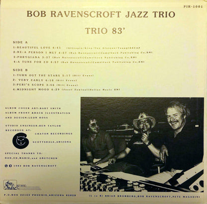 The Bob Ravenscroft Jazz Trio : Trio '83 (LP, Album)