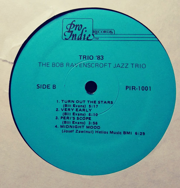 The Bob Ravenscroft Jazz Trio : Trio '83 (LP, Album)