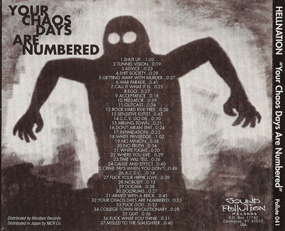 Hellnation : Your Chaos Days Are Numbered (CD, Album)