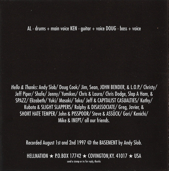 Hellnation : Your Chaos Days Are Numbered (CD, Album)