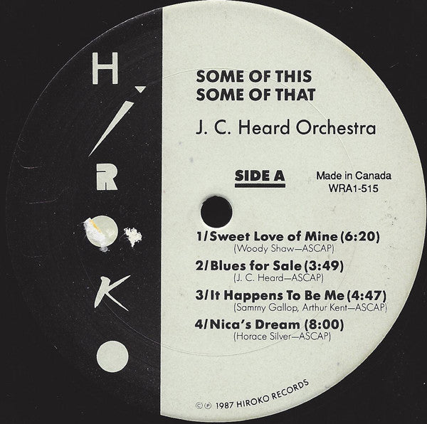 J.C. Heard : Some Of This, Some Of That (LP)