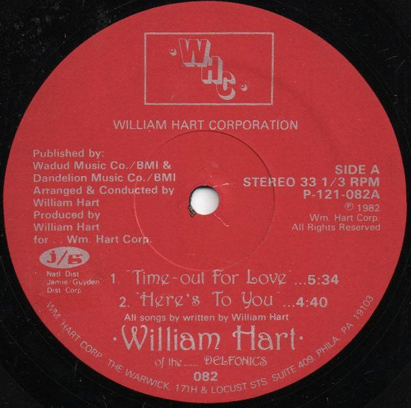 William Hart : Time-Out For Love (12")