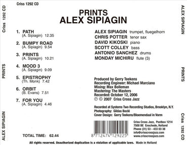 Alex Sipiagin : Prints (CD, Album)