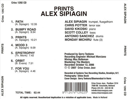 Alex Sipiagin : Prints (CD, Album)