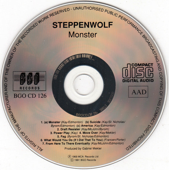 Steppenwolf : Monster (CD, Album, RE)