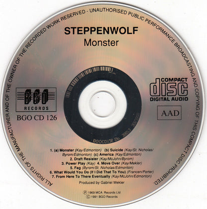 Steppenwolf : Monster (CD, Album, RE)