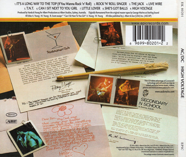 AC/DC : High Voltage (CD, Album, Enh, RE, RM, Dig)