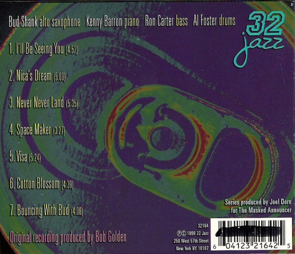 Bud Shank : This Bud's For You (CD, Album, RE)