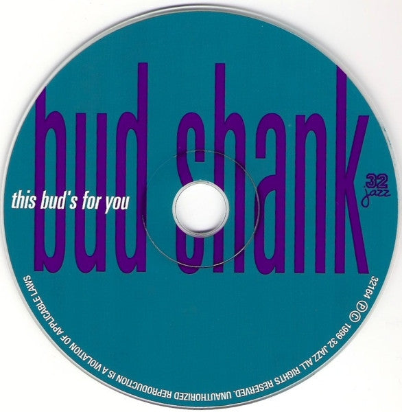 Bud Shank : This Bud's For You (CD, Album, RE)