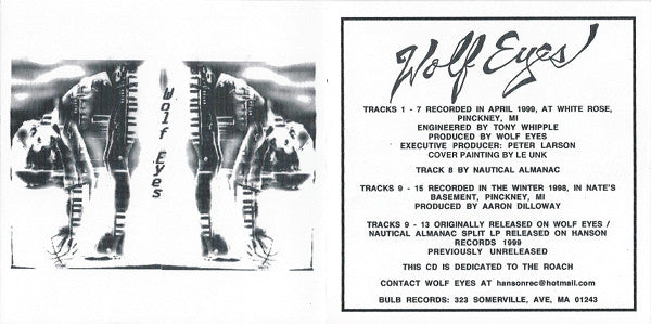 Wolf Eyes : Wolf Eyes (CD, Album)
