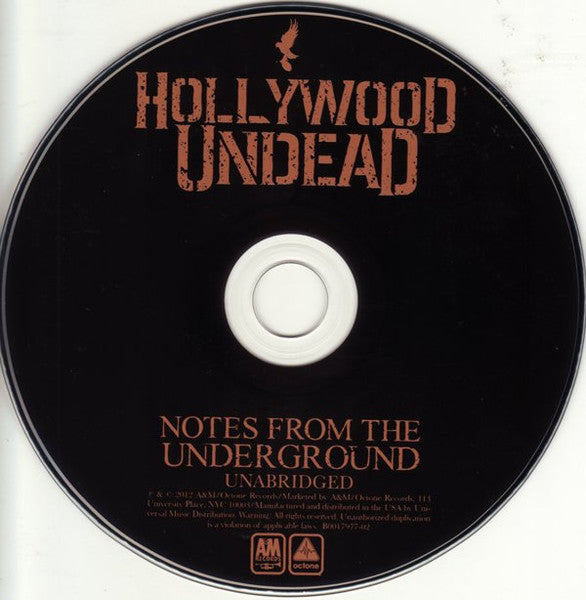 Hollywood Undead : Notes From The Underground (Unabridged) (CD, Album, RE)