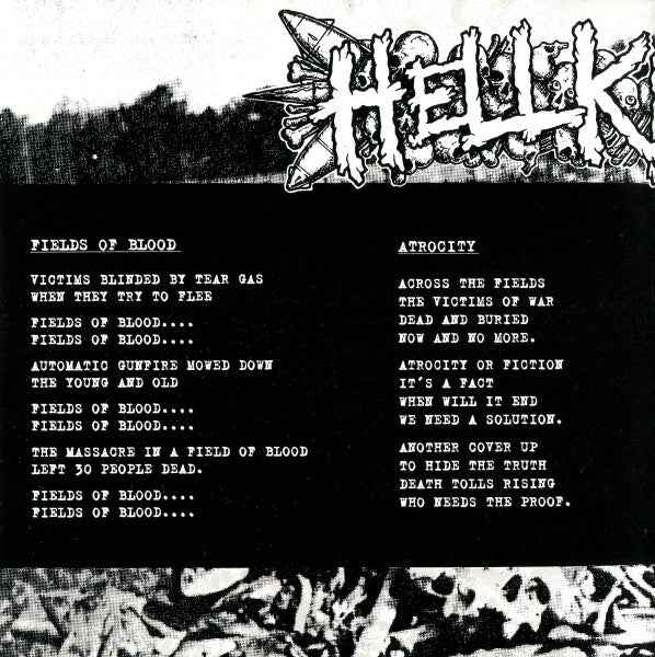 Hellkrusher : Fields Of Blood (7", EP, Cle)