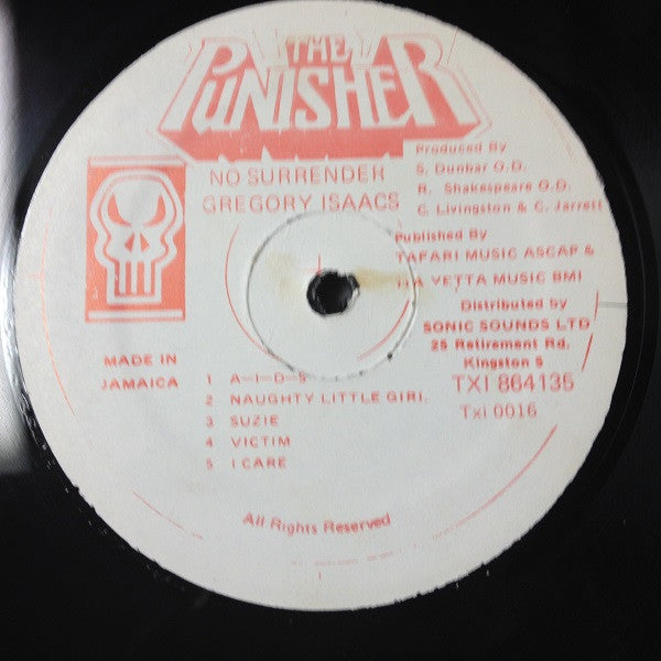 Gregory Isaacs : No Surrender (LP, Album)