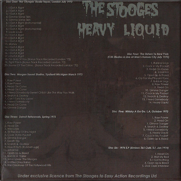 The Stooges : Heavy Liquid (6xCD, Comp + Box)